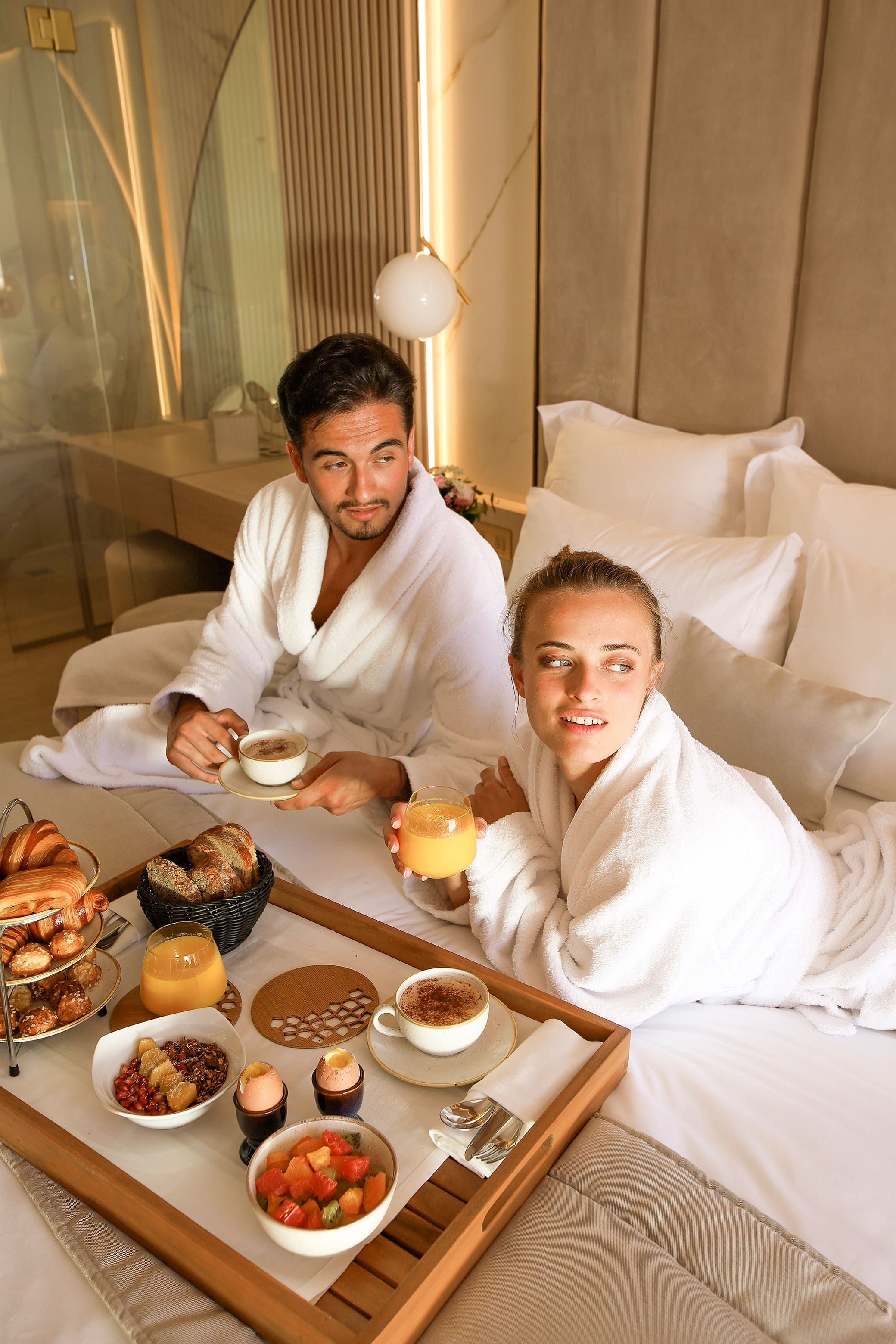 Petit-déjeuner en room service