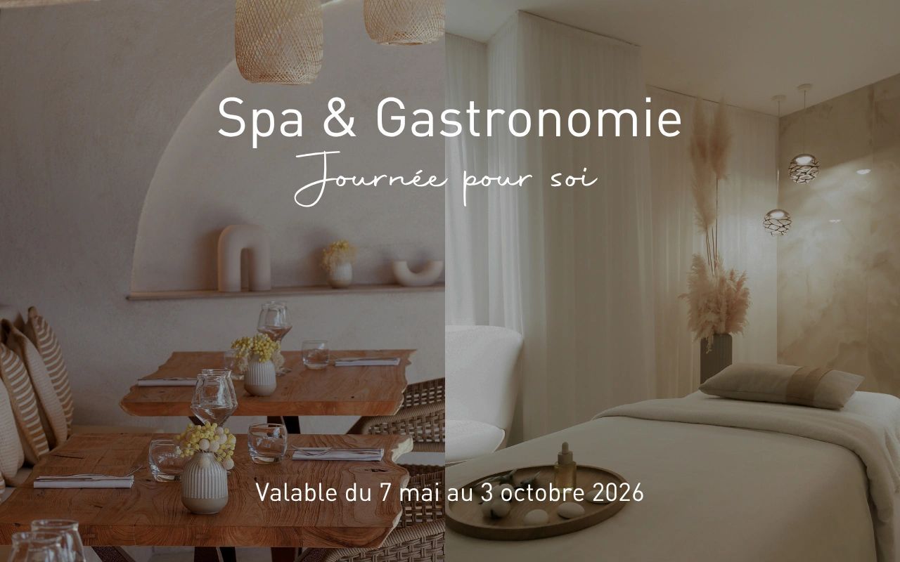 Spa et gastronomie journée pour soi valable du 7 mai au 3 octobre 2026