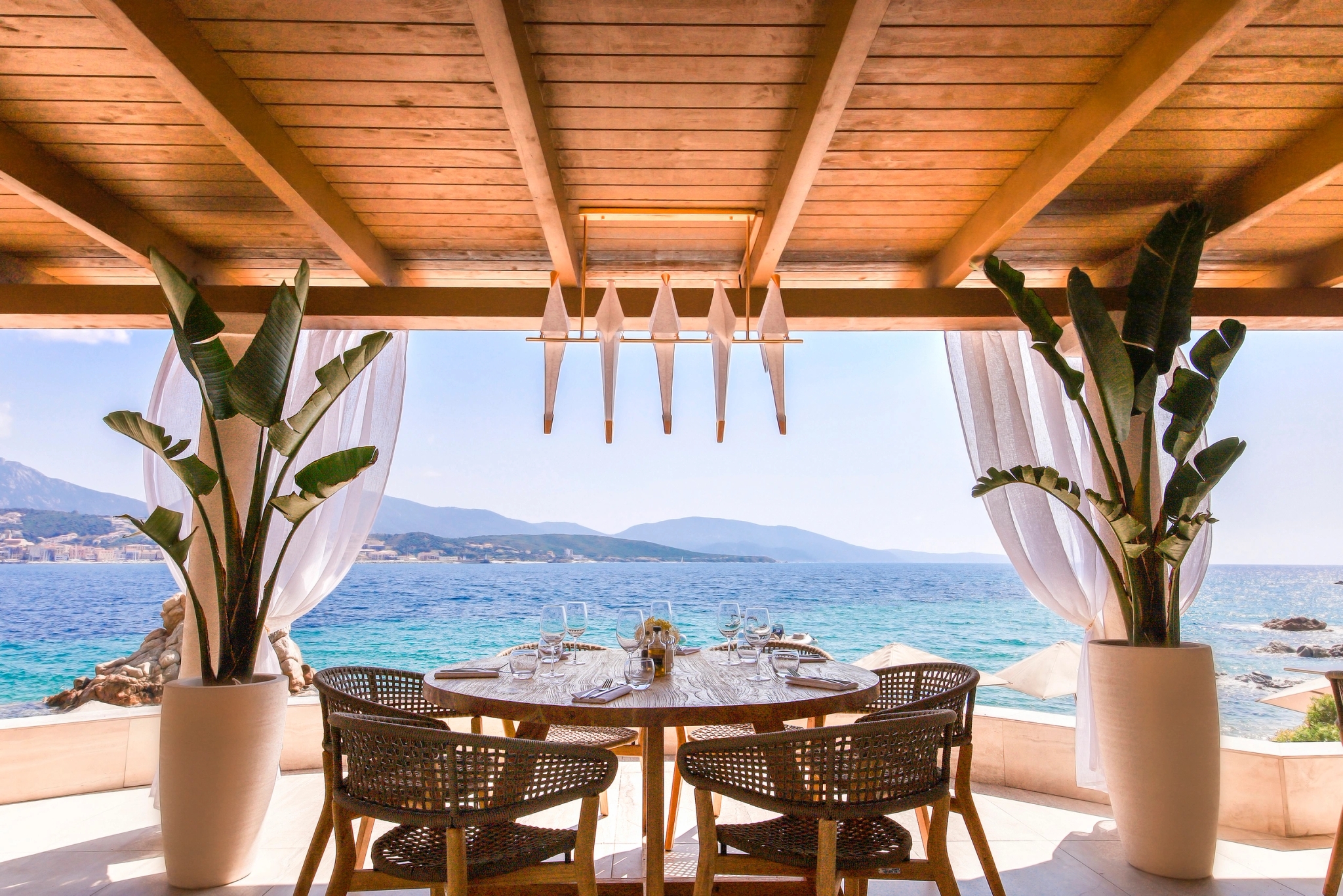 Restaurant en bord de mer à Olmeto Plage